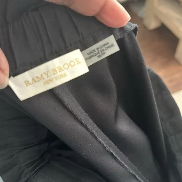Ramy Brook NY Black Silk Blend Pants XS